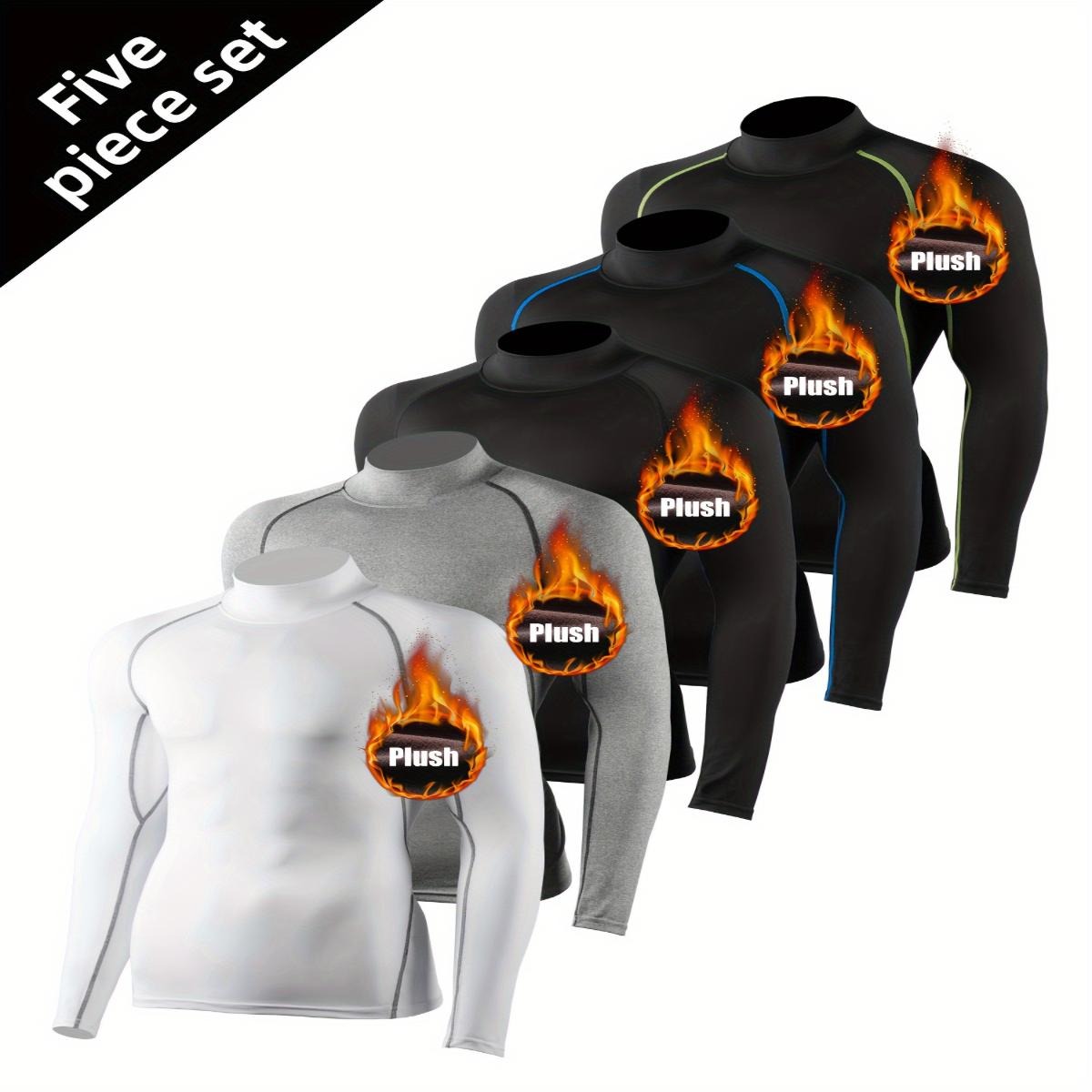 Men's Quick-Dry Turtleneck Workout Top B2E