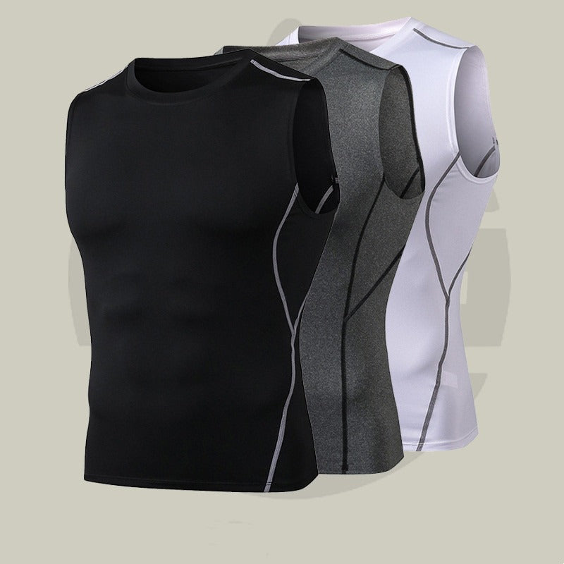 Men's High Elastic Fitness Vest