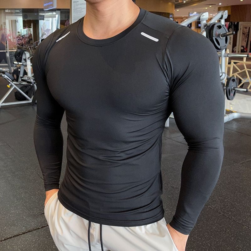 Men's Quick Dry Slim Fit Long Sleeve Workout T-Shirt