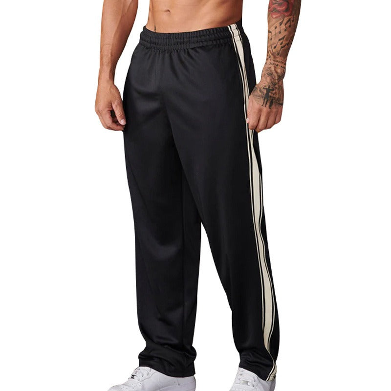 Men's Wide Leg Sports Straight Casual Pants