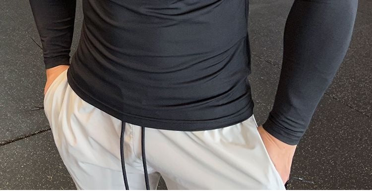 Men's Quick Dry Slim Fit Long Sleeve Workout T-Shirt
