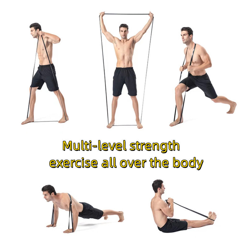 Solid Color Latex Resistance Band for Strength Training