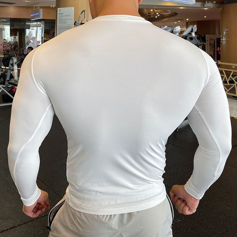 Men's Quick Dry Slim Fit Long Sleeve Workout T-Shirt